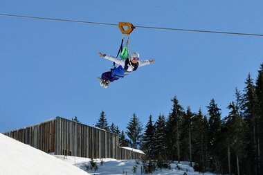 Flying Fox XXL - the flying experience for the whole family | © Leoganger Bergbahnen, Foto Norbert Nagel